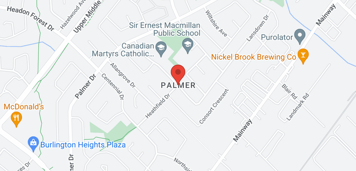 map of 4 PALMER AVENUE